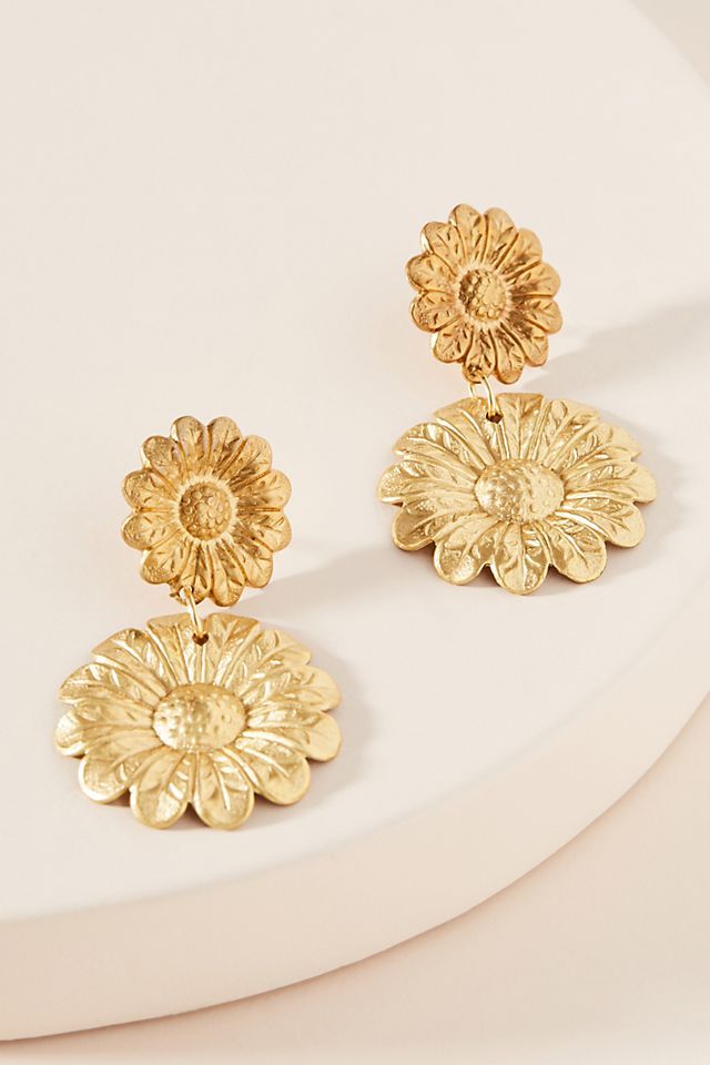 We Dream In Colour Daisy Drop Earrings | Anthropologie (US)