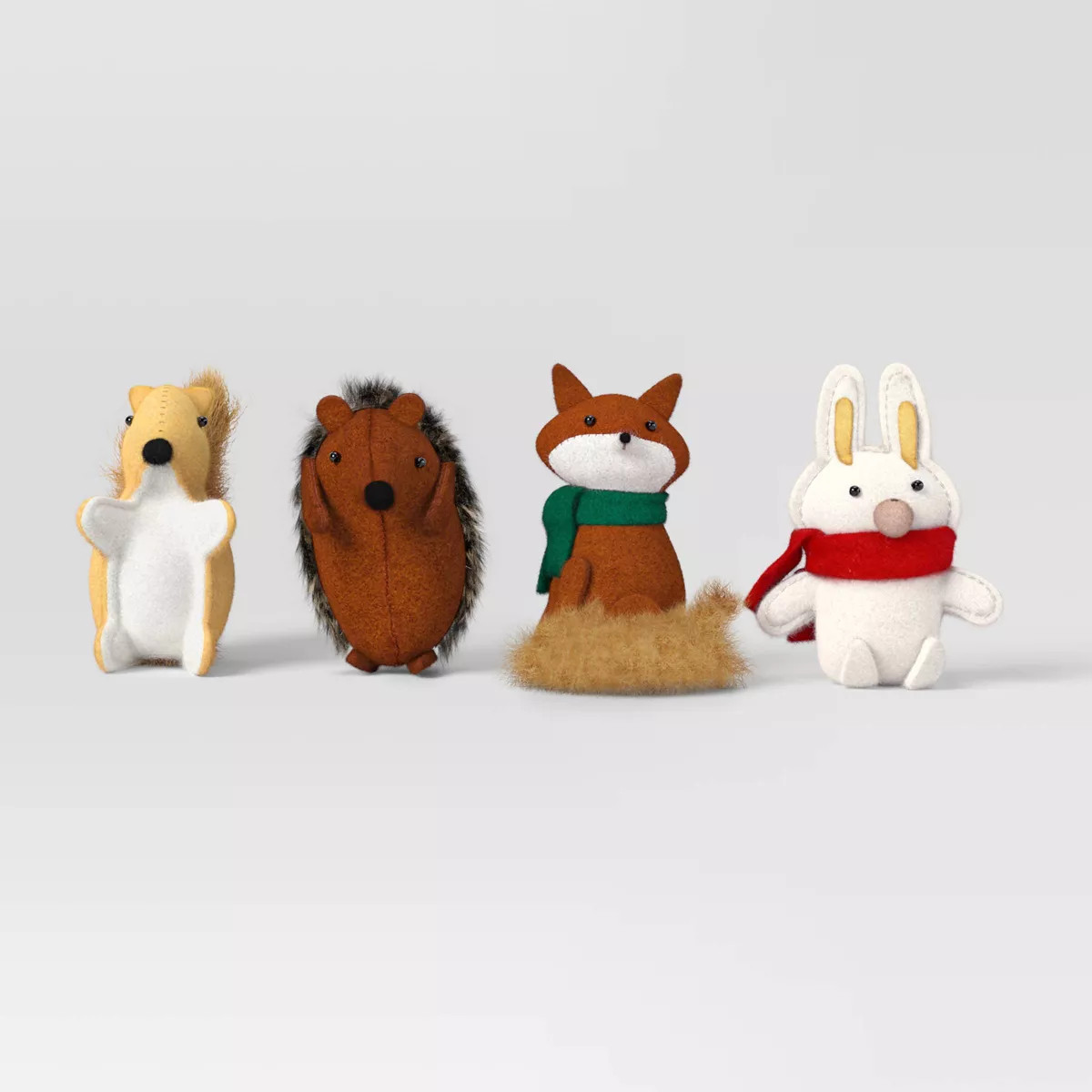 4pc Felt Woodland Animal Christmas Figurine Set - Wondershop™ | Target