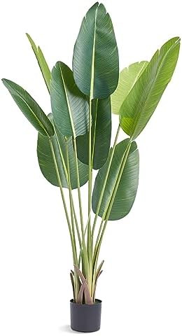 VEVOR Artificial Bird of Paradise Tree, 5 FT Tall Faux Plant, PE Material & Anti-Tip Tilt Protect... | Amazon (US)