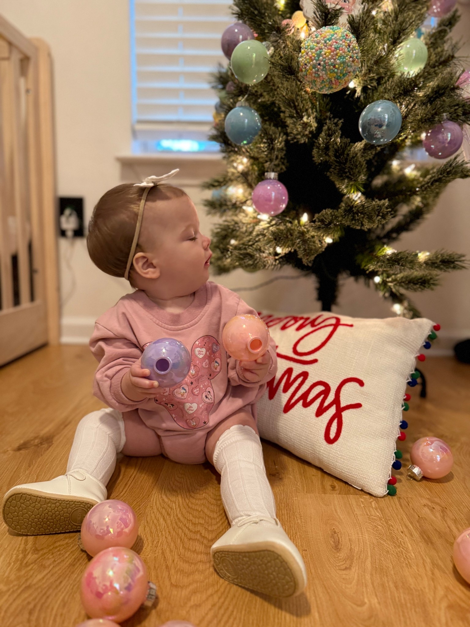 Christmas tree in my baby girl’s room! 