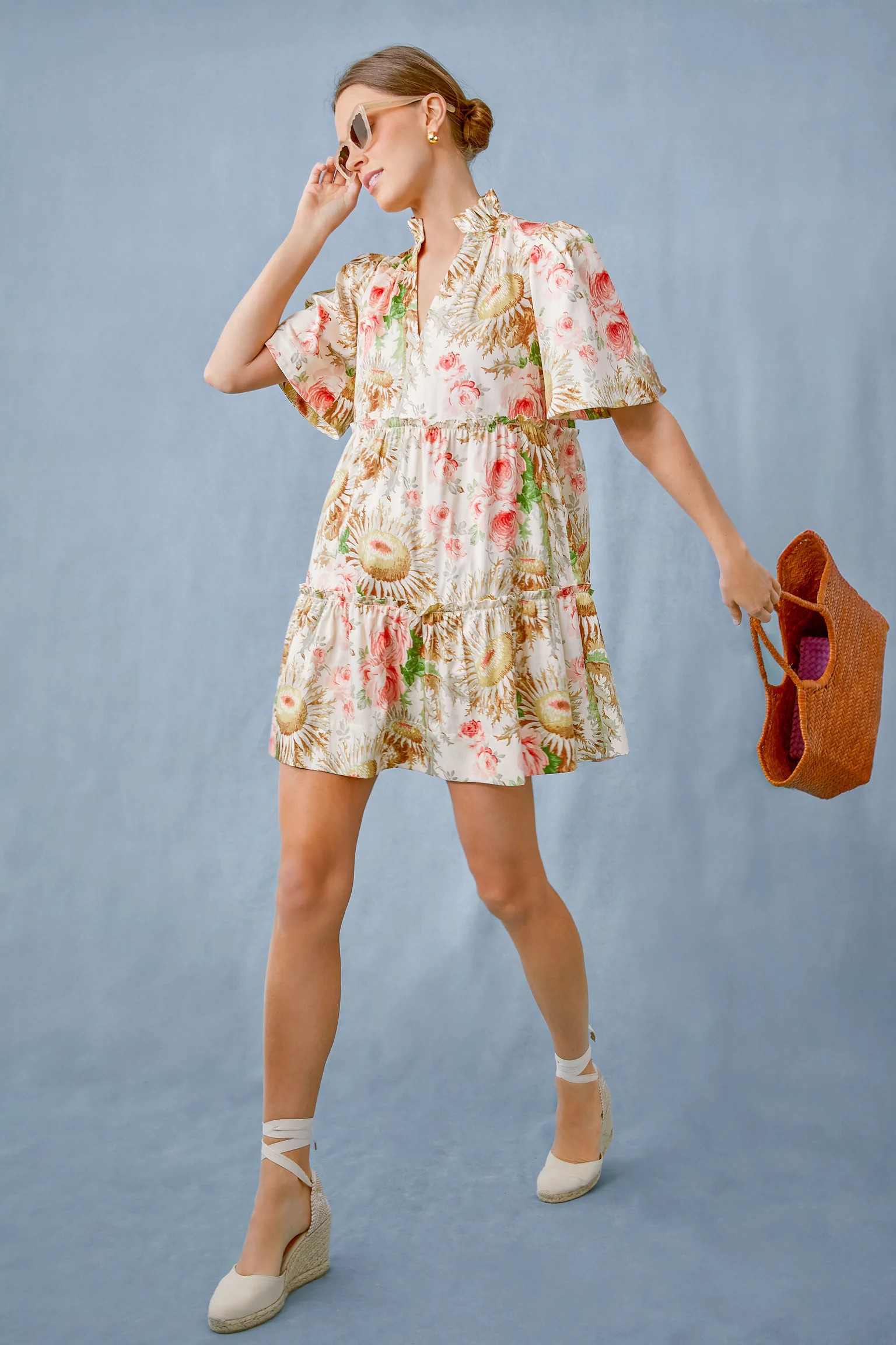 Sun Faded Floral Crawford Dress | Tuckernuck (US)