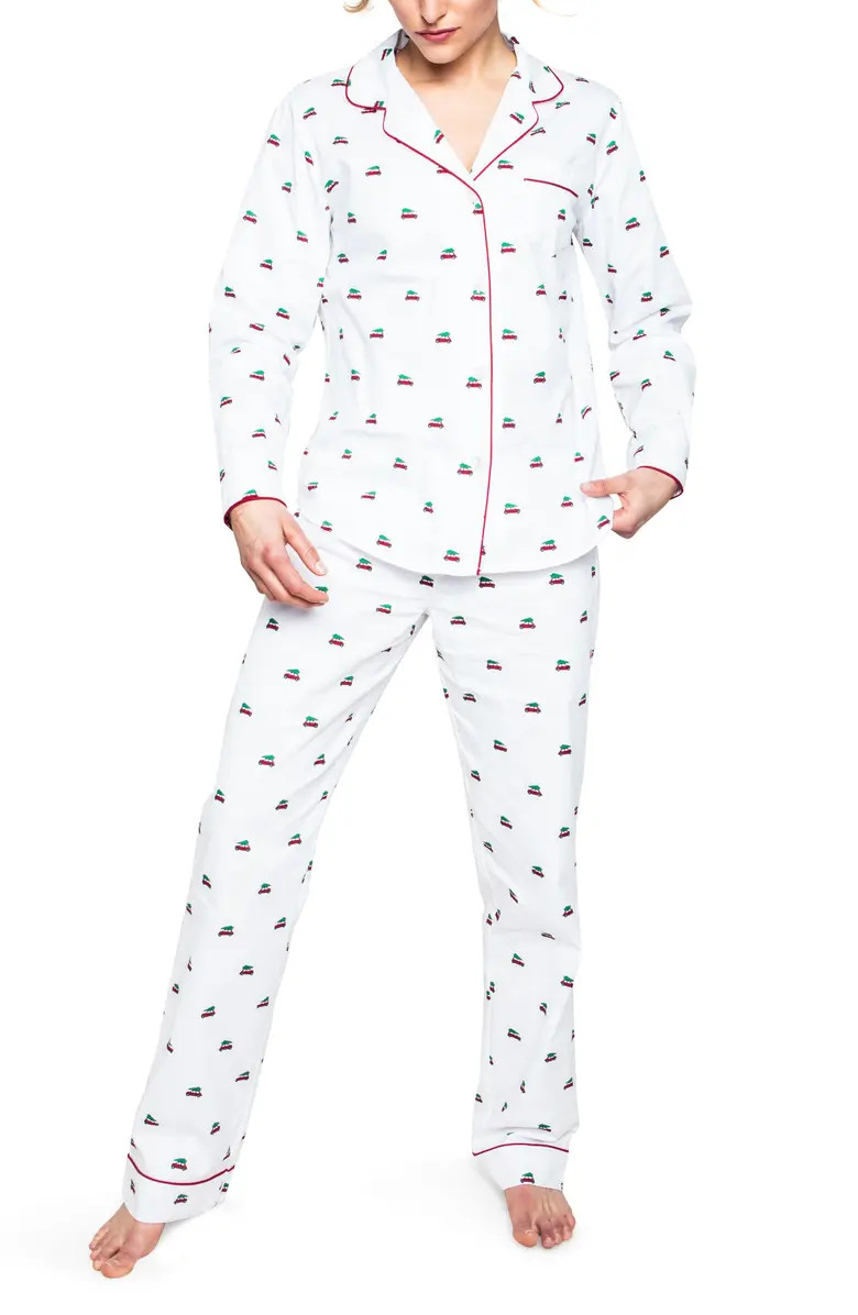 Holiday Journey Cotton PajamasPETITE PLUME | Nordstrom