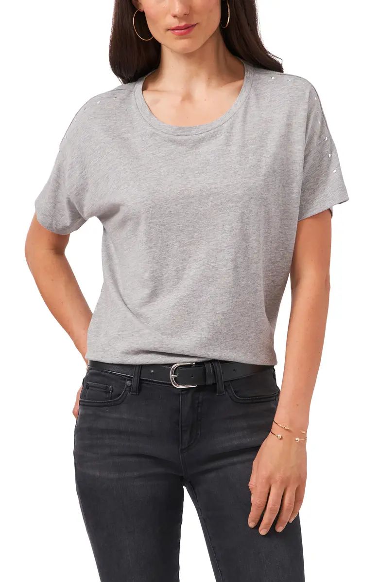 Studded Cotton Blend T-Shirt | Nordstrom