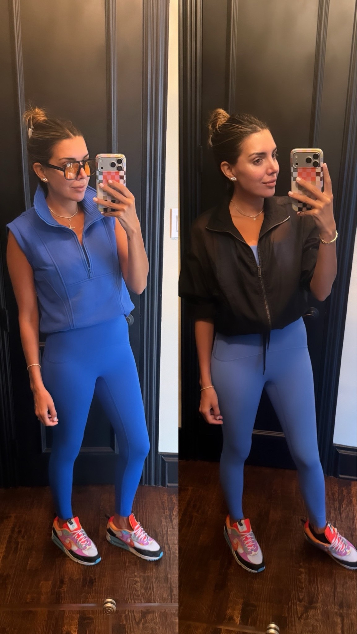 yesterday v today! two identical @Spanx sets in different shades of blue!!! EVERYTHING IS ON SALE RN!! run!!

I do small tops and medium leggings!

#LTKootd #LTKfitnessgoals #LTKActive