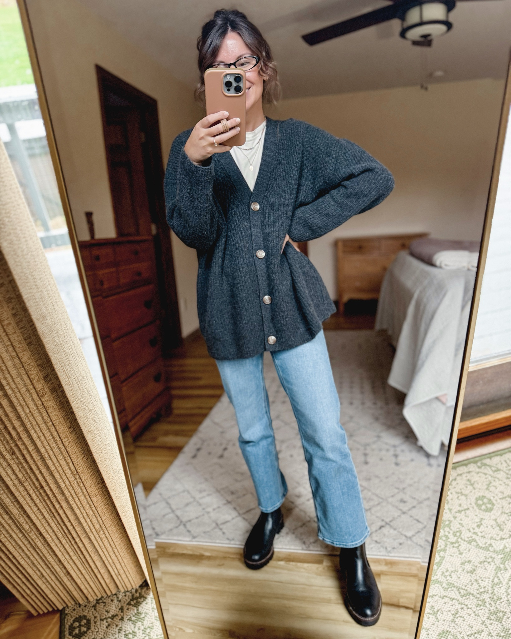 Wearing xs in my cardigan (also linked some similar ones!) in charcoal and size 24 in the 26” inseam in my jeans and size 6.5 in my boots!



#LTKStyleTip #LTKPetite #LTKSeasonal