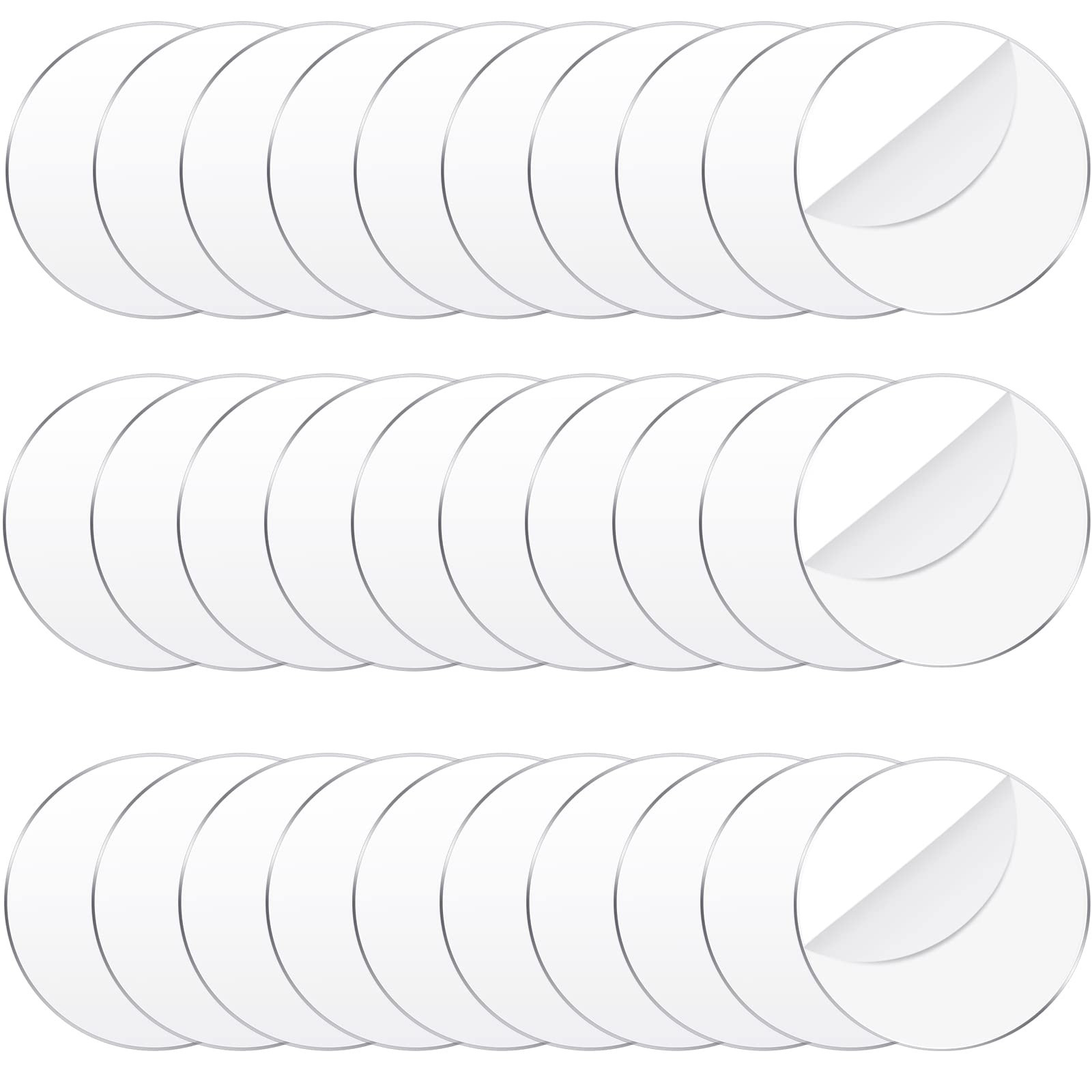 Jetec 30 Pcs 2 Inch Acrylic Circle Blanks Clear Disc Round Transparent Acrylic Coasters Ornament ... | Amazon (US)