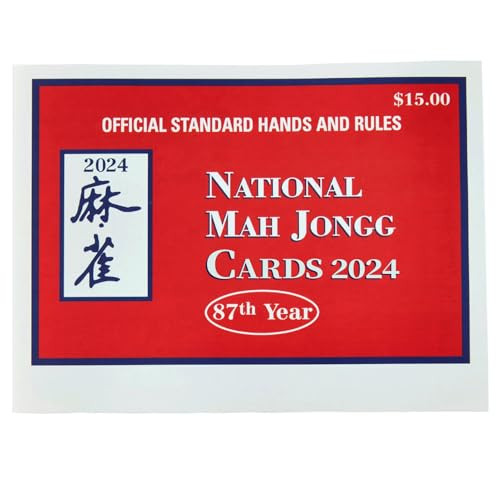 Mahjong Cards 2024 and Card Cover (1 Set), National Mah Jongg 2024 Large Size Score Card - Large Print Mahjong Card and Cover - 2024 Mahjong Card Official Hands and Rules | Amazon (US)
