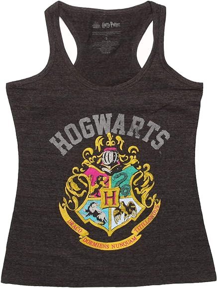 HARRY POTTER Distressed Hogwarts Crest Juniors Tank Top | Amazon (US)