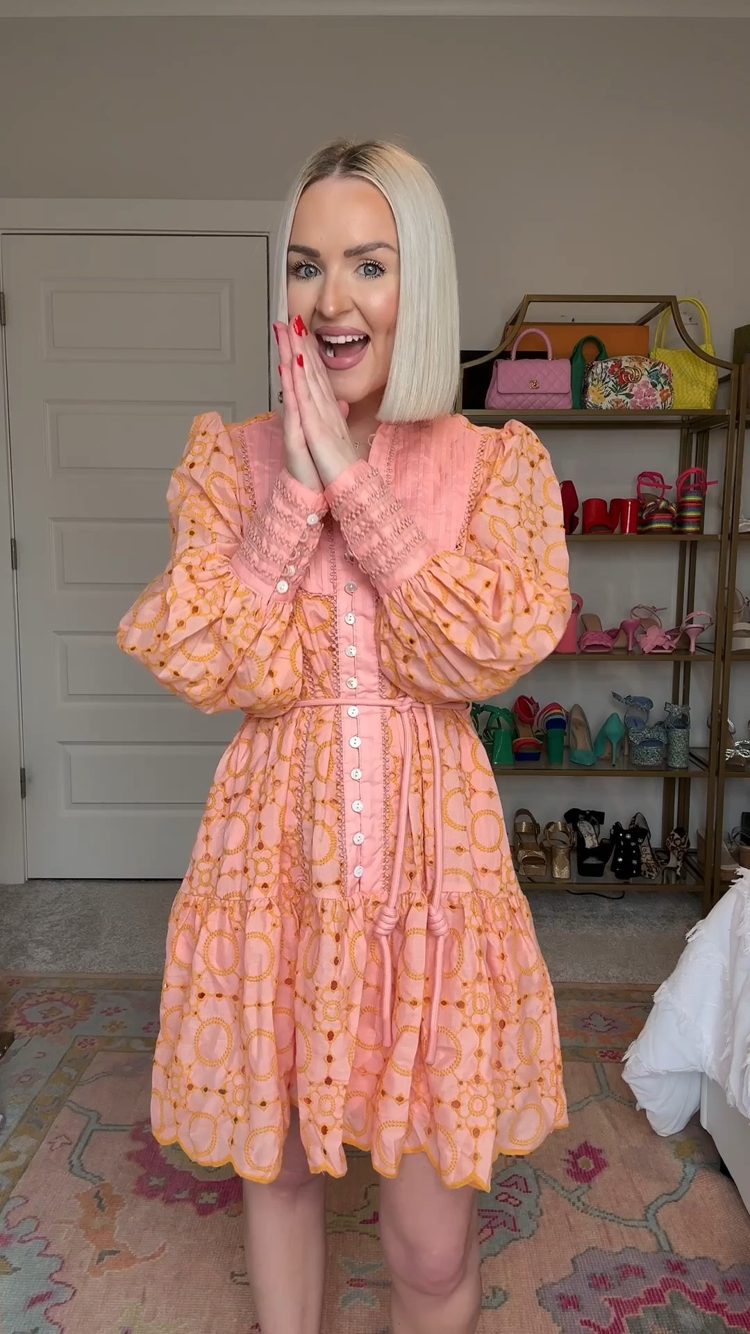 Orange embroidered dress / Zimmerman inspired orange embroidered dress / amazon Easter dress / pink and orange color block pullover / white crop sweater / sweater and skirt outfit / silk maxi skirt / Amazon spring fashion / affordable Easter dress 

Dress: XS
Pullover: XS
White Sweater: Medium (size up)
Skirt: small 

#LTKWatchNow #LTKFindsUnder50 #LTKPetite