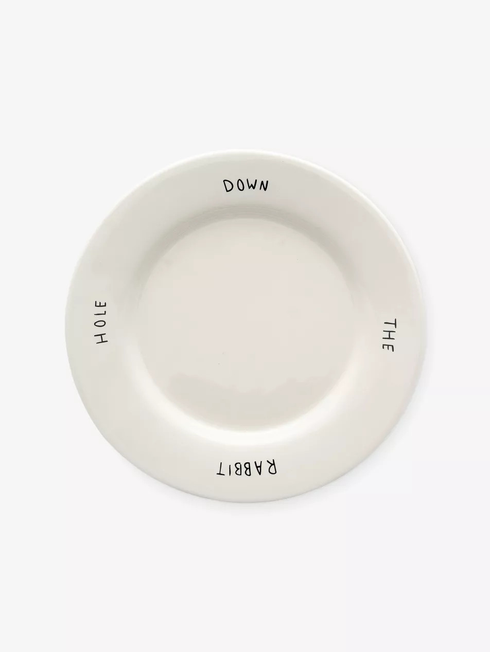 Down The Rabbit Hole Stonewear Breakfast Plate | Selfridges
