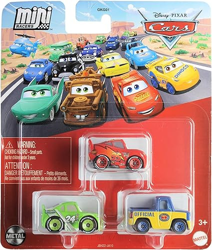 Disney Cars Mini Racers 3-Pack: Lightning McQueen, Vitoline #24 Brick Yardley, Dexter Hoover | Amazon (US)
