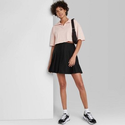Women's Woven Tennis Mini A-Line Skirt - Wild Fable™ | Target