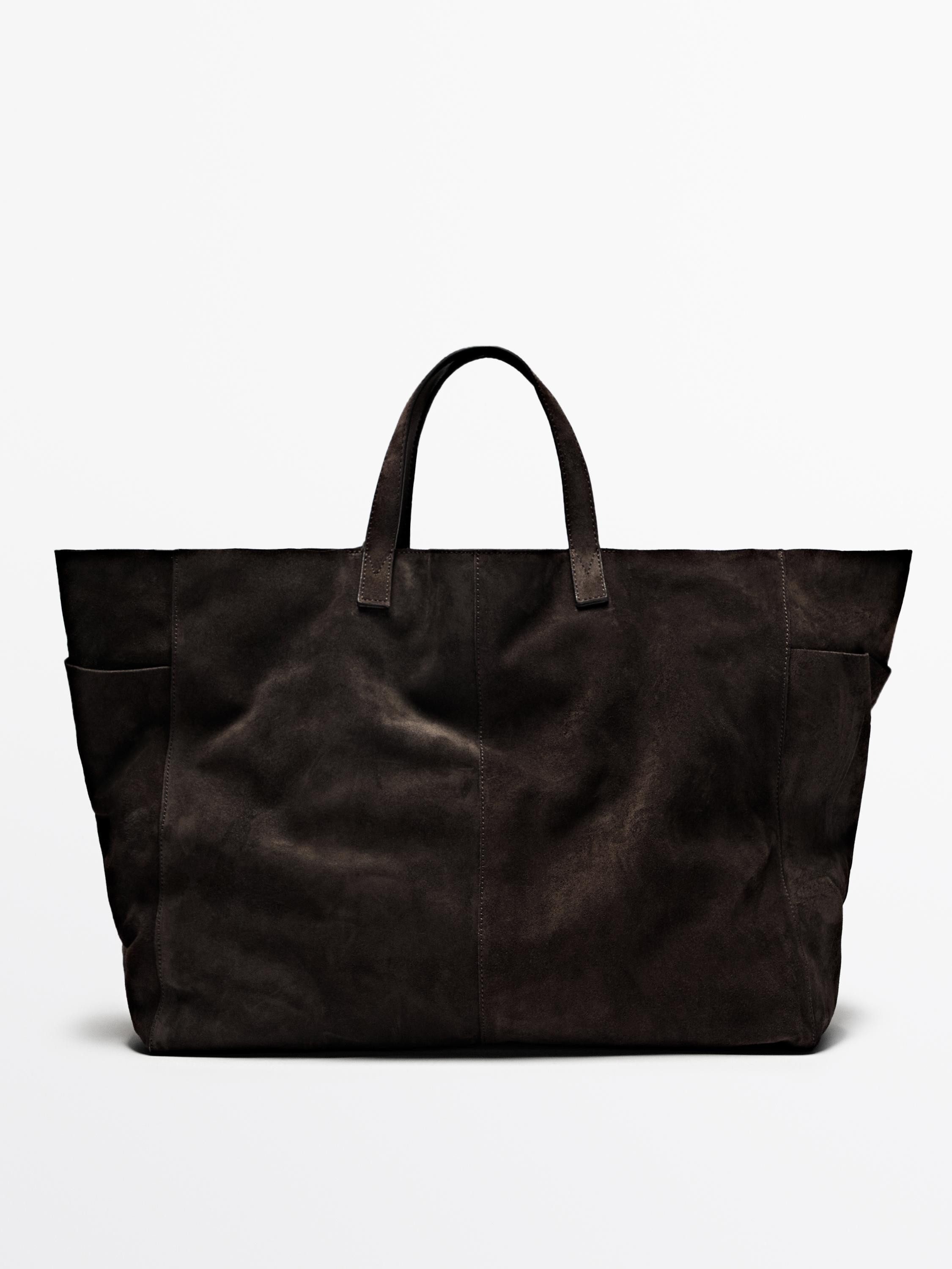Maxi-Tasche aus Rauleder | Massimo Dutti DE