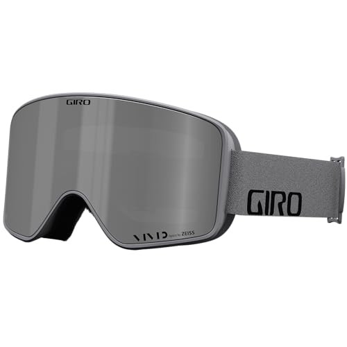 Giro Method Ski Goggles - Snowboard Goggles for Men, Women & Youth - Grey Wordmark Strap with VIVID Onyx/VIVID Infrared Lenses | Amazon (US)