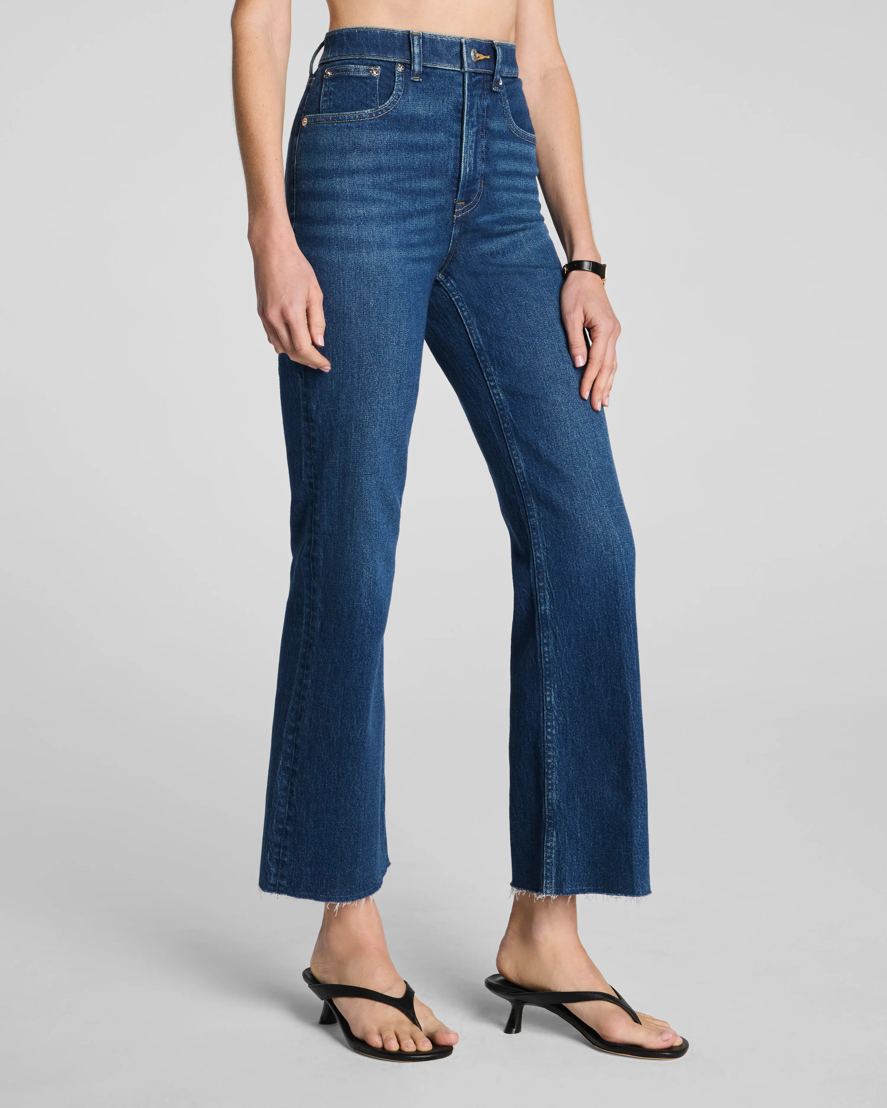 SPANXshape®  Authentic 360 Raw Hem Kick Flare Jeans | Spanx