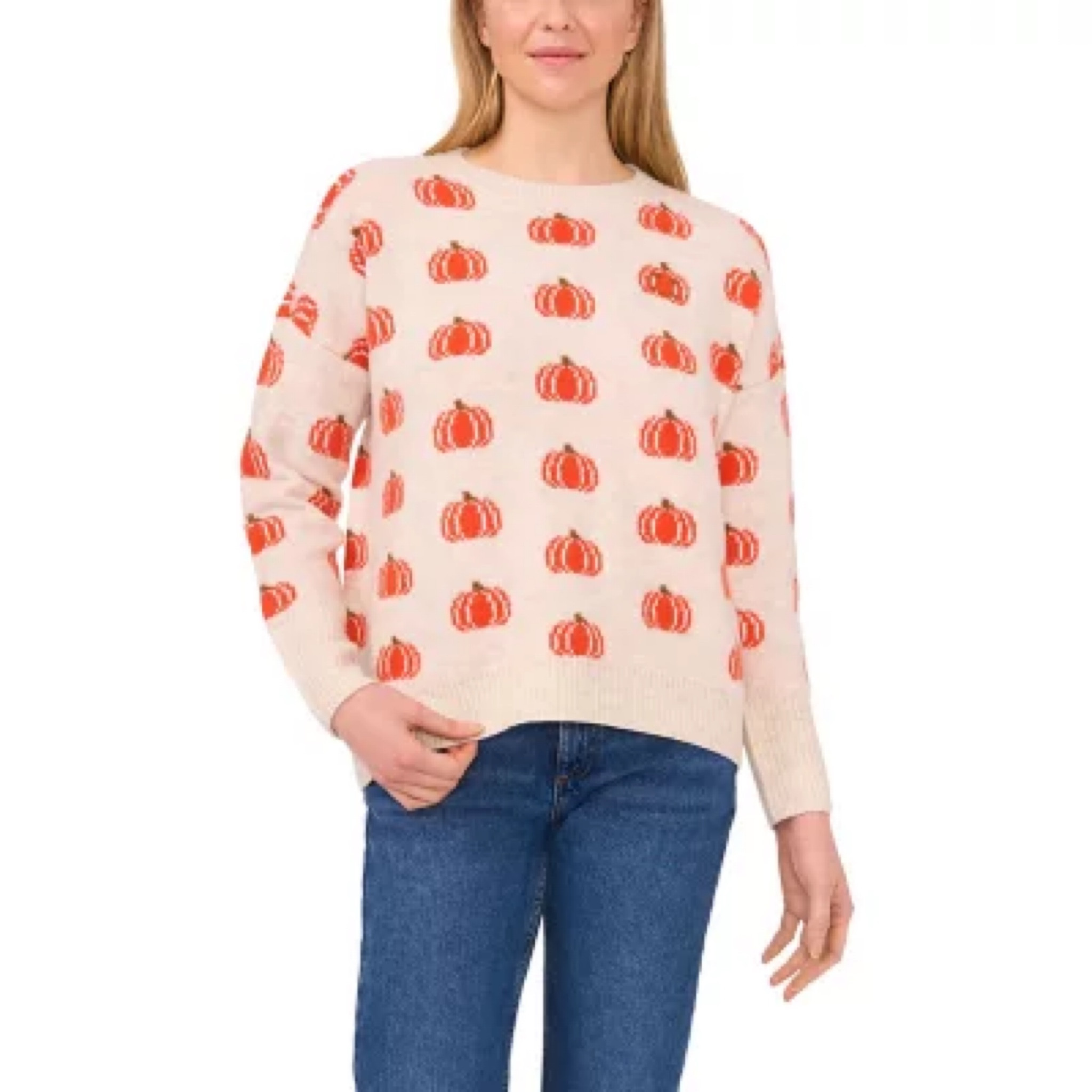 Vince Camuto Women's Halloween Sweater now at Sam’s Club. They come in 4 designs in sizes xs-2xl