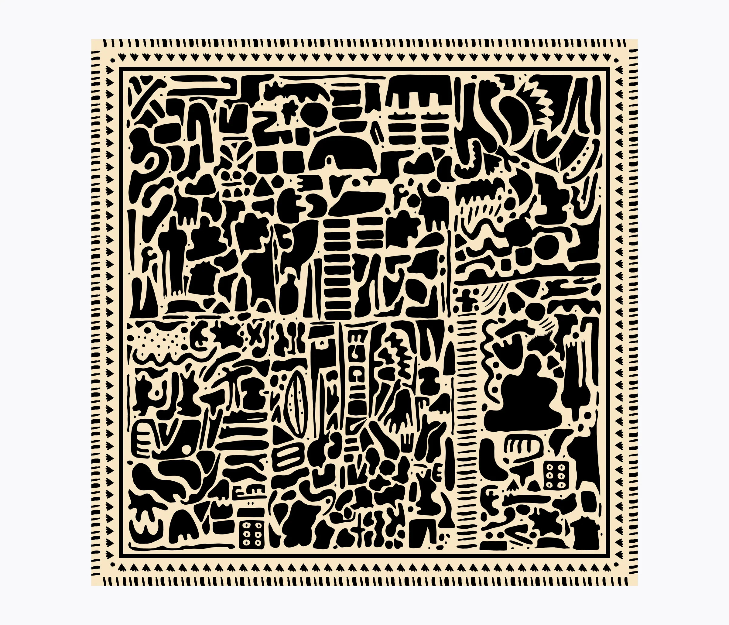 Monocream Silk Blend Bandana | Frēda Salvador