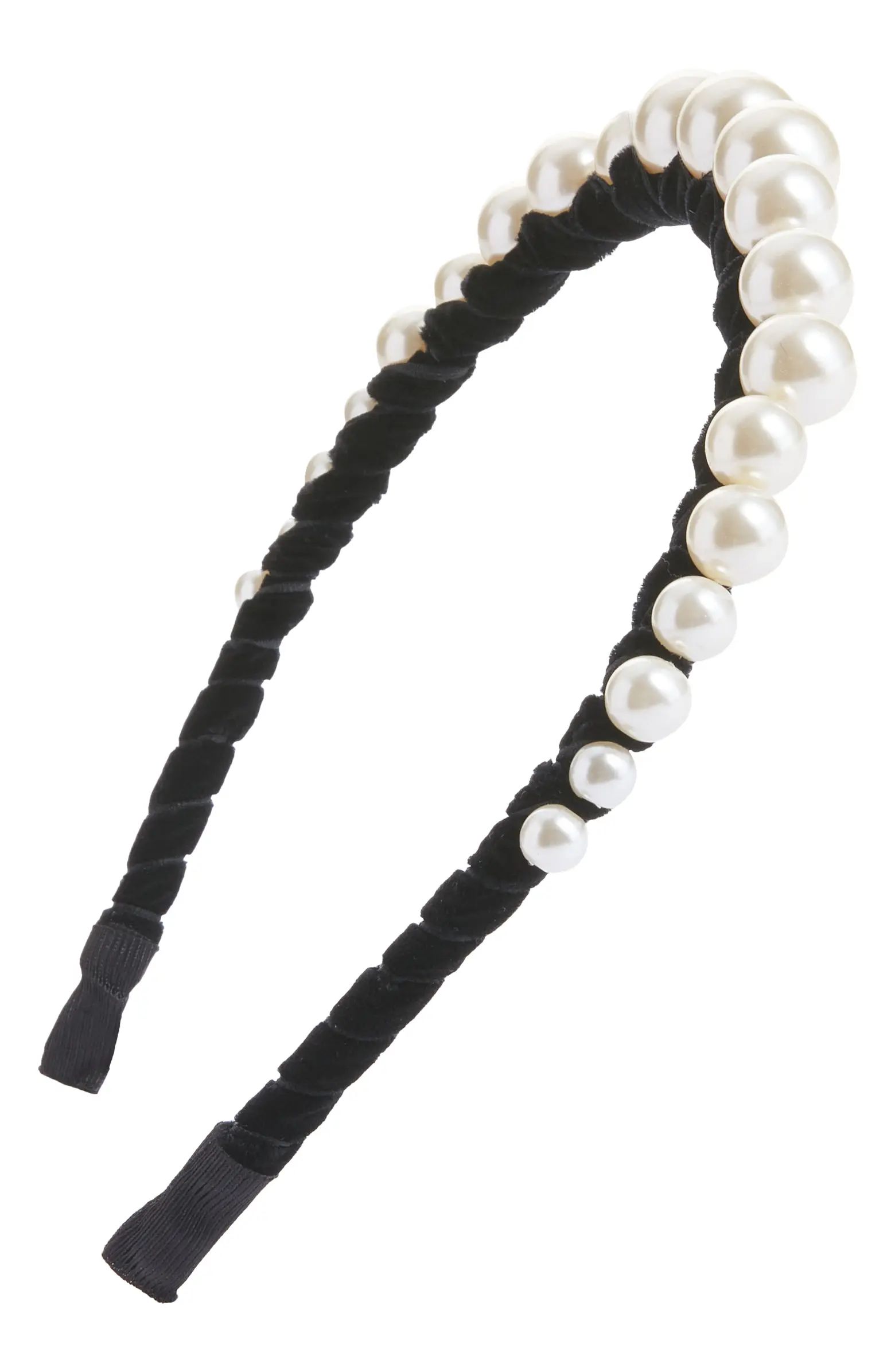 Imitation Pearl Bead Headband | Nordstrom