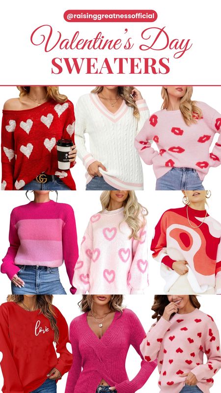 Celebrate Valentine’s Day in style with our curated selection of sweaters! Cozy up in these fashionable knits, featuring heart prints, trendy designs, and comfortable fits. Whether you prefer a classic or playful look, find the perfect sweater to express your love. Shop now on Amazon for the ultimate Valentine's Day outfit! 💖👕 #ValentinesDay #WomenFashion #AmazonFinds #SweaterWeather