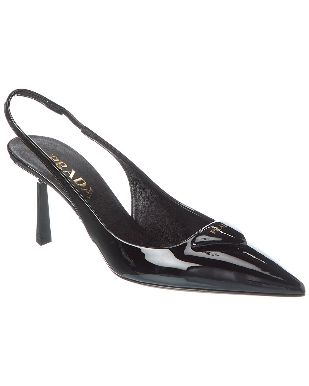 Logo Patent Pointy-Toe Slingback Pump | Gilt & Gilt City