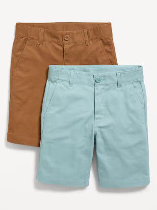Knee Length Twill Shorts 2-Pack for Boys | Old Navy (US)