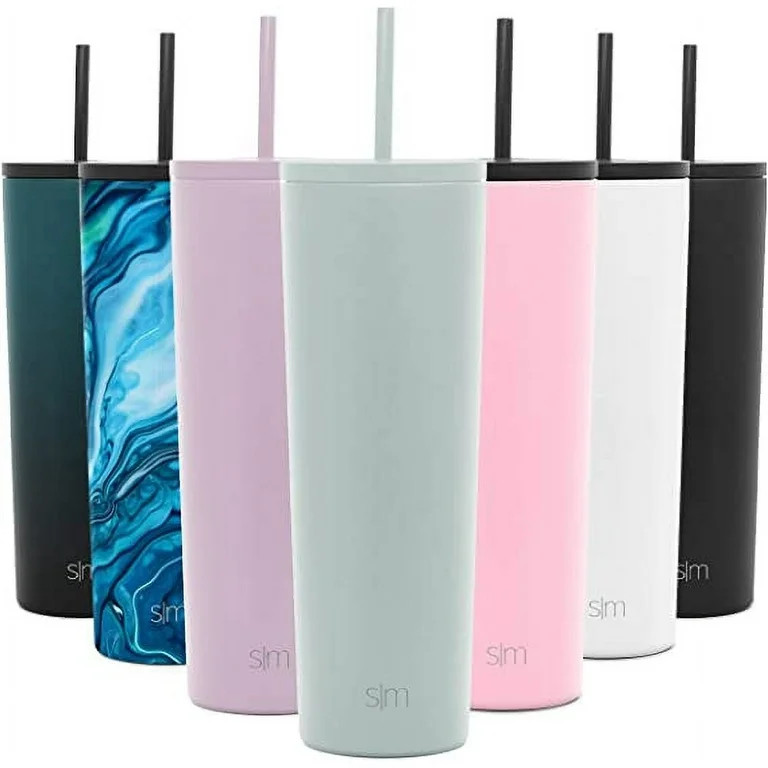 Simple Modern 28 fl oz Stainless Steel Classic Tumbler with Lid and Straw|Sea Glass Sage | Walmart (US)