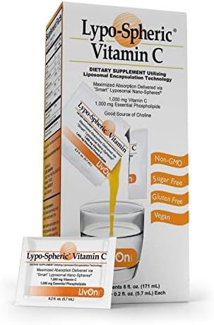 Lypo–Spheric Vitamin C – 30 Packets – 1,000 mg Vitamin C & 1,000 mg Essential Phospholipids... | Amazon (US)