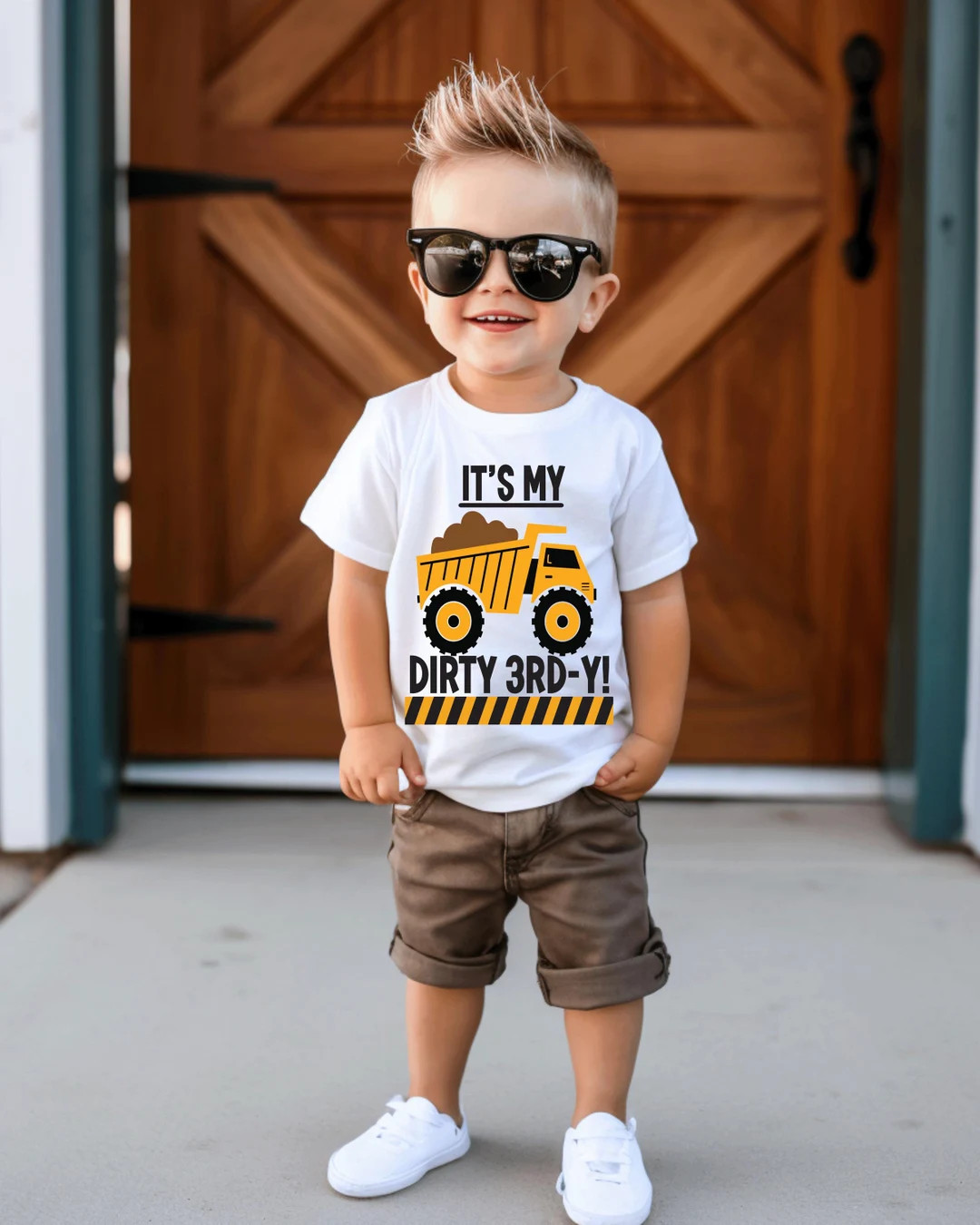 Dirty 3RD-Y Birthday Shirt, Dump Truck Birthday, Construction Birthday , Construction Party , Boy... | Etsy (US)