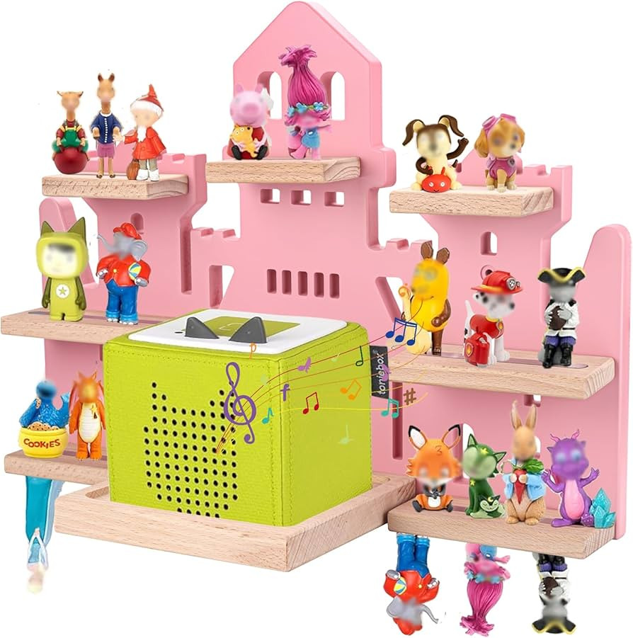 Tonie Shelf for Tonies Box Set - Tonie Storage for Tonie Box & Tonies Figures & Charging Station,... | Amazon (US)