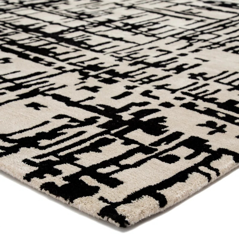Brannon Handmade Hand Tufted Cream Rug | Wayfair North America