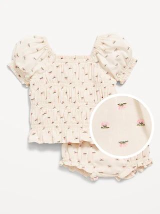Smocked Top & Bloomer Shorts Set for Baby | Old Navy (CA)