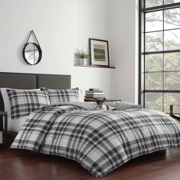 Coal Creek Plaid Reversible Comforter Set | Wayfair North America