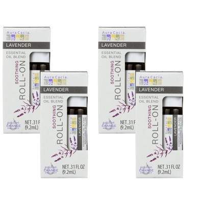 Aura Cacia Lavender Essential Oil Soothing Roll-On - Case of 4/0.31 fz | Target