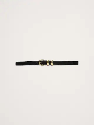 Sculptural Detail Suede Belt | Banana Republic (US)