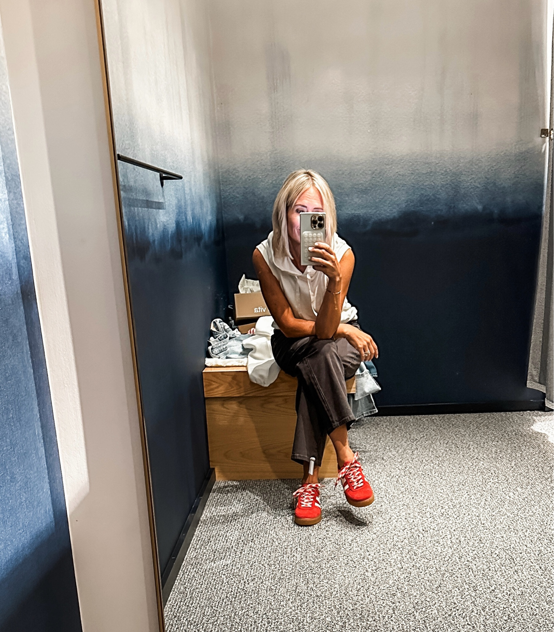 Tip- get yo’self a pair of red sneakers

#LTKStyleTip #LTKShoeCrush #LTKOver40