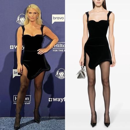 Madison LeCroy’s Black Velvet Mini Dress 📸= Madison LeCroy 