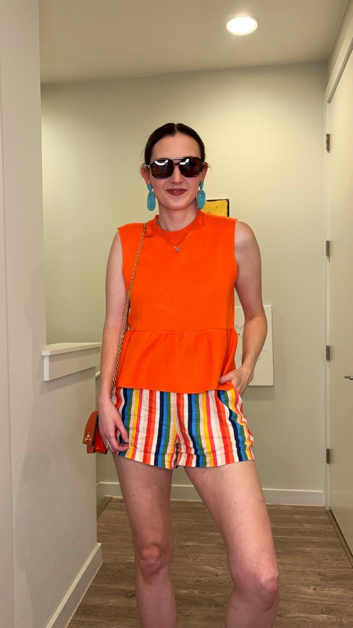 GRWM super fast for a weekend outing! Spring is here and so is the heat!! It was def time to bring out the shorts ☀️ #summerstyle