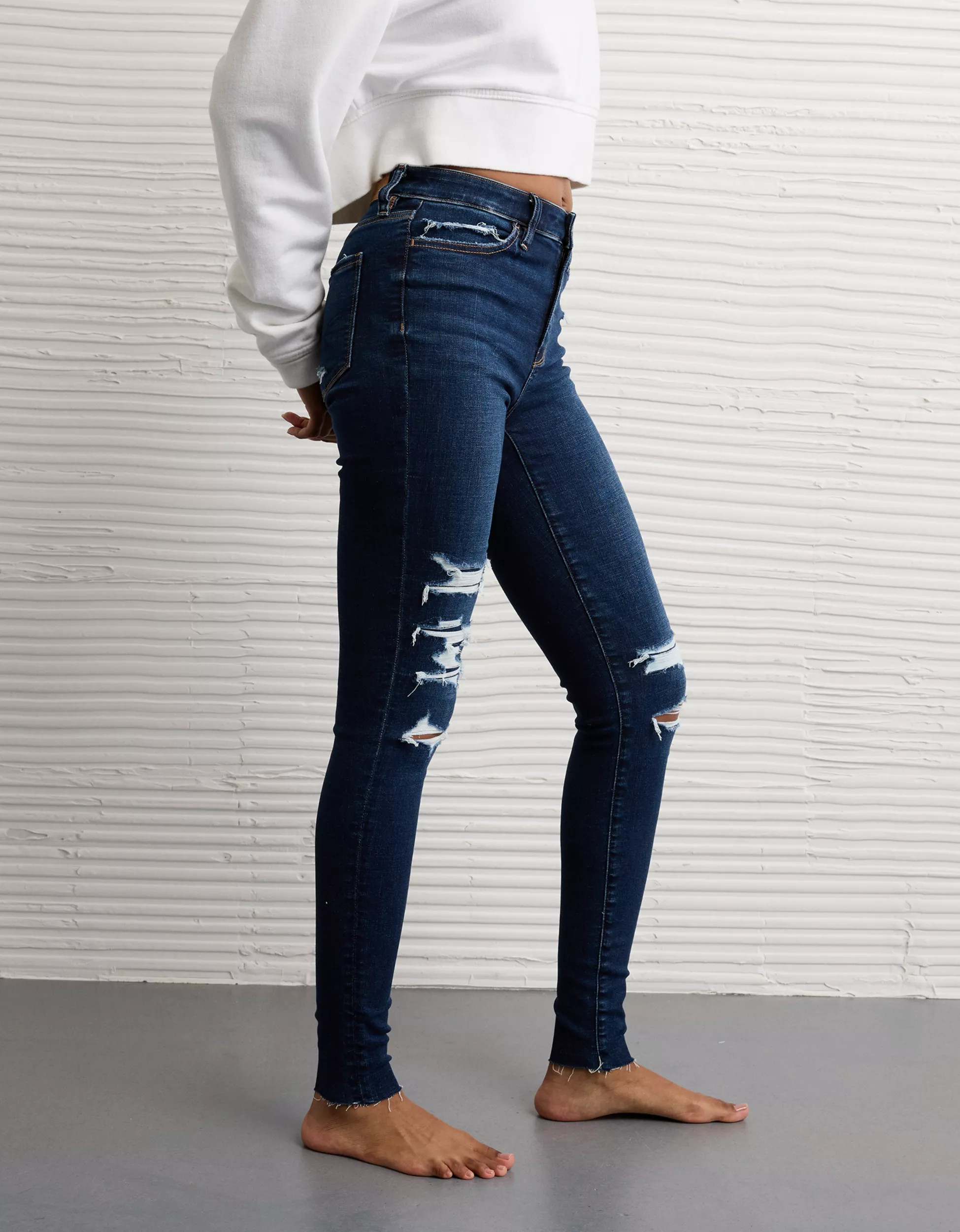 AE Next Level Ripped High-Waisted Jegging | American Eagle Outfitters (US & CA)