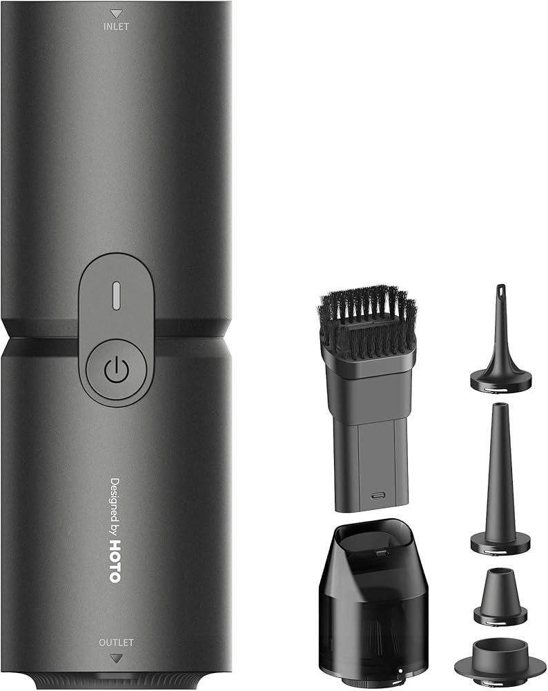 HOTO Compressed Air Capsule, 4-in-1 Work Station, Air Duster & Handheld Vacuum, Vacuuming, Blowin... | Amazon (US)