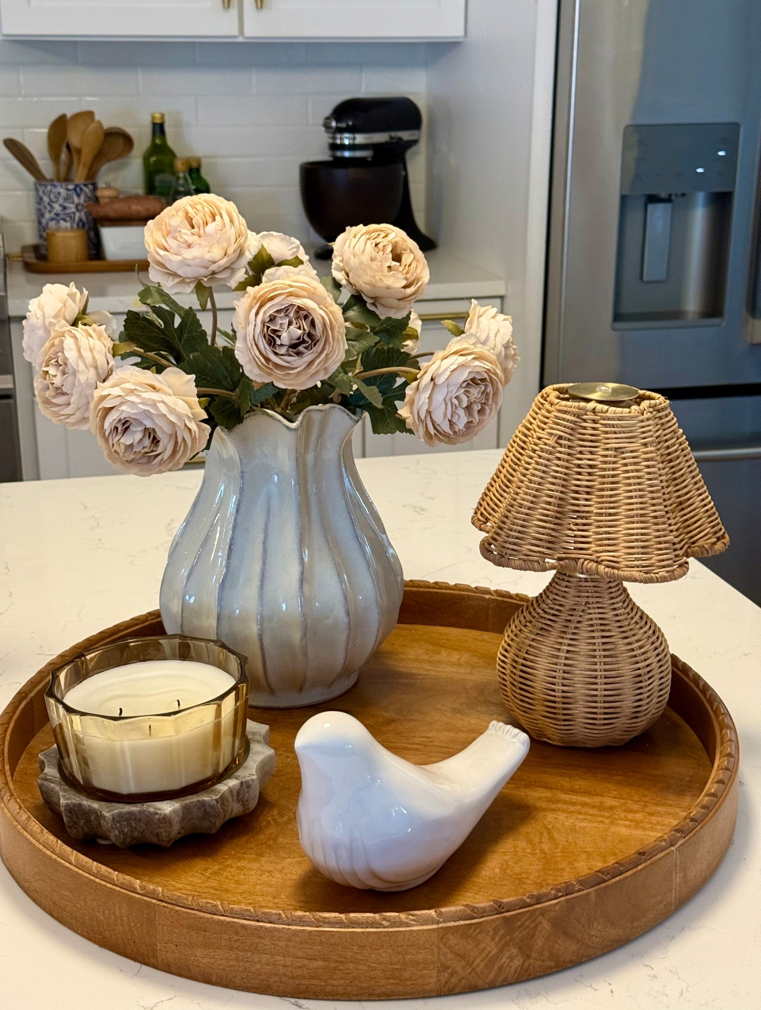 Every time I get a new touch lamp I say this one is my favorite. 😂 I just love them! This rattan one is super cute with its scalloped lampshade. 🤎💡

#LTKHome