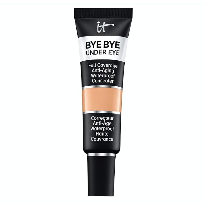 IT Cosmetics Bye Bye Under Eye, 25.5 Medium Bronze (C) - Full-Coverage, Anti-Aging, Waterproof Co... | Amazon (US)