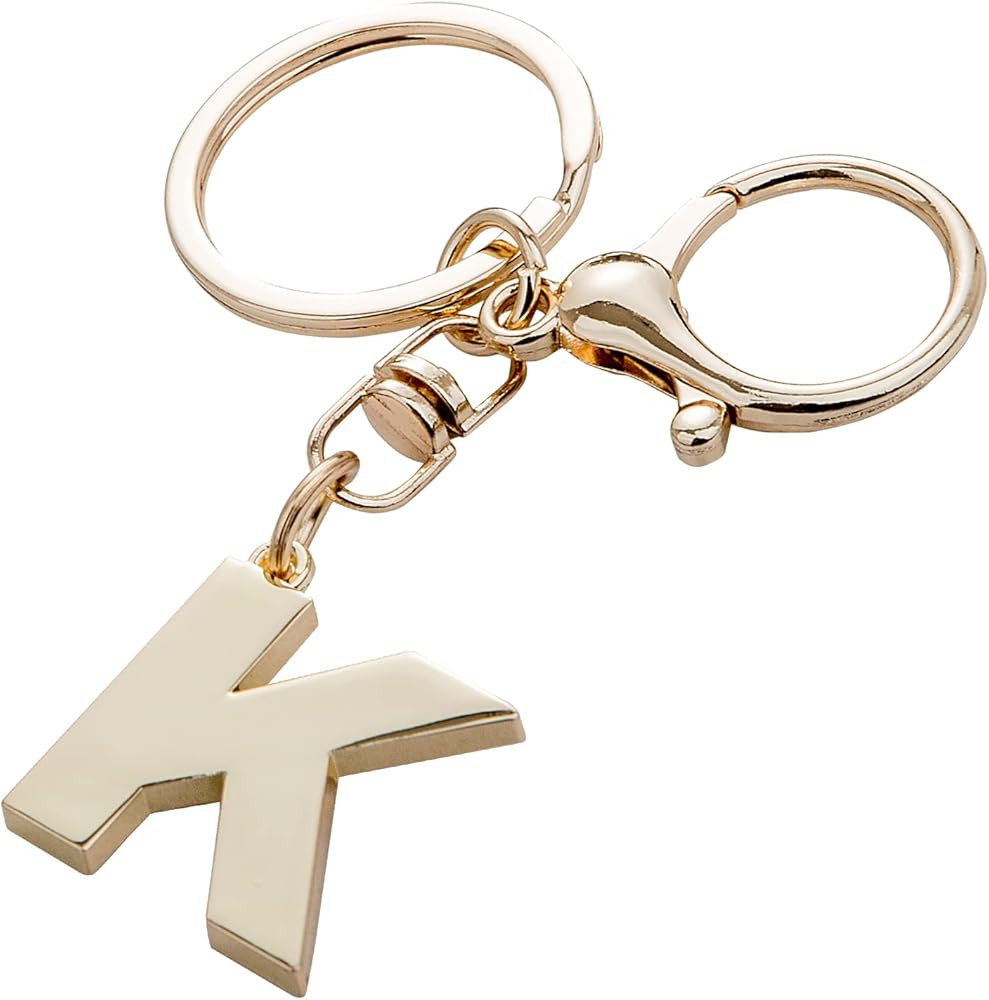 Zugzwang Key Chains Women - Cute Keychain for Car Keys, Gold Letter A-Z Keychains for Women | Amazon (US)