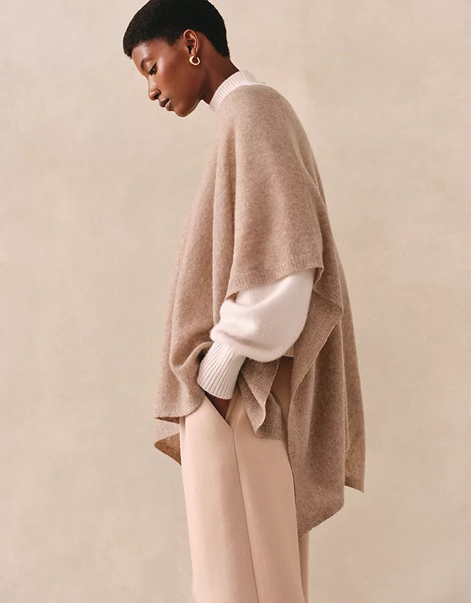 Cashmere Layering Poncho | The White Company UK & ROW