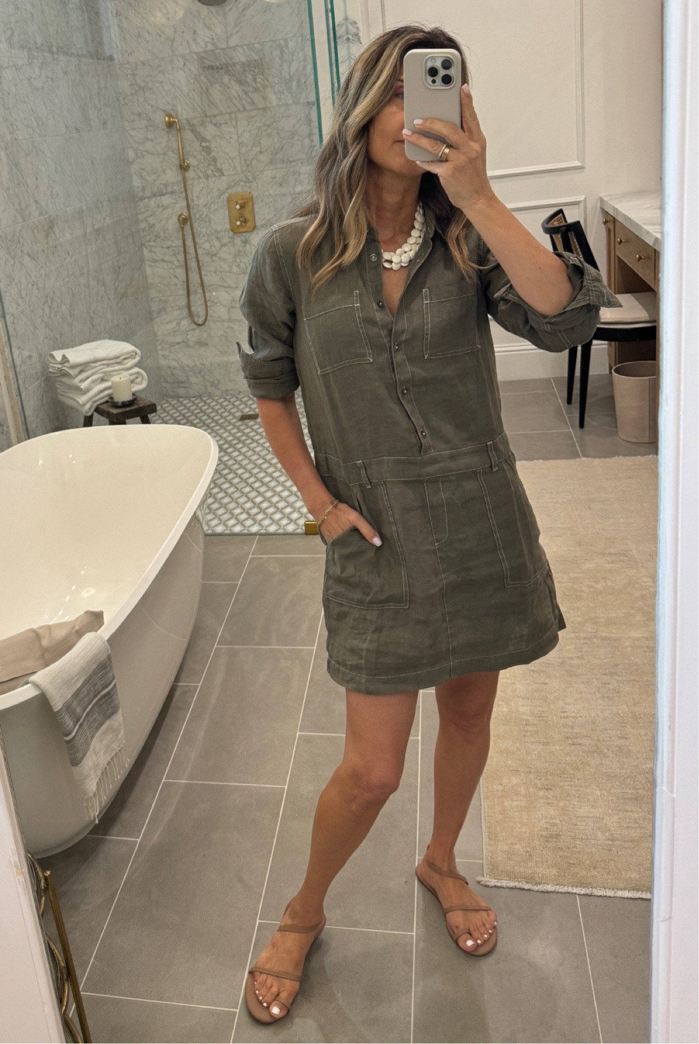 Clothing Boutique Michael Stars Pilar Linen Shirt Dress Michael Stars Pilar  Linen Shirt Dress Autumn