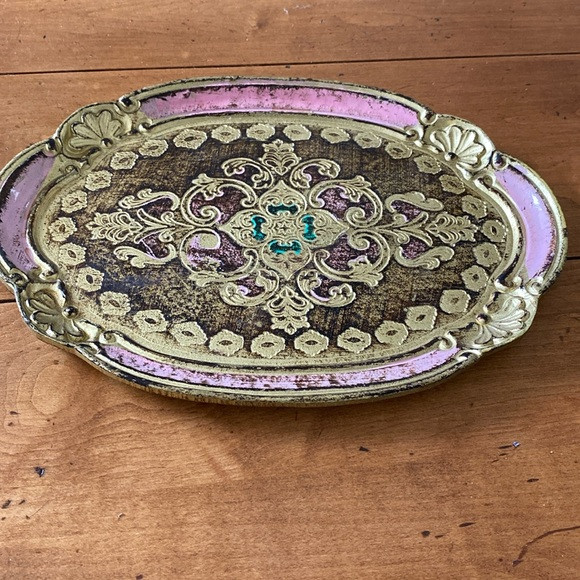 In excellent condition Florentine hand made tray. | Poshmark