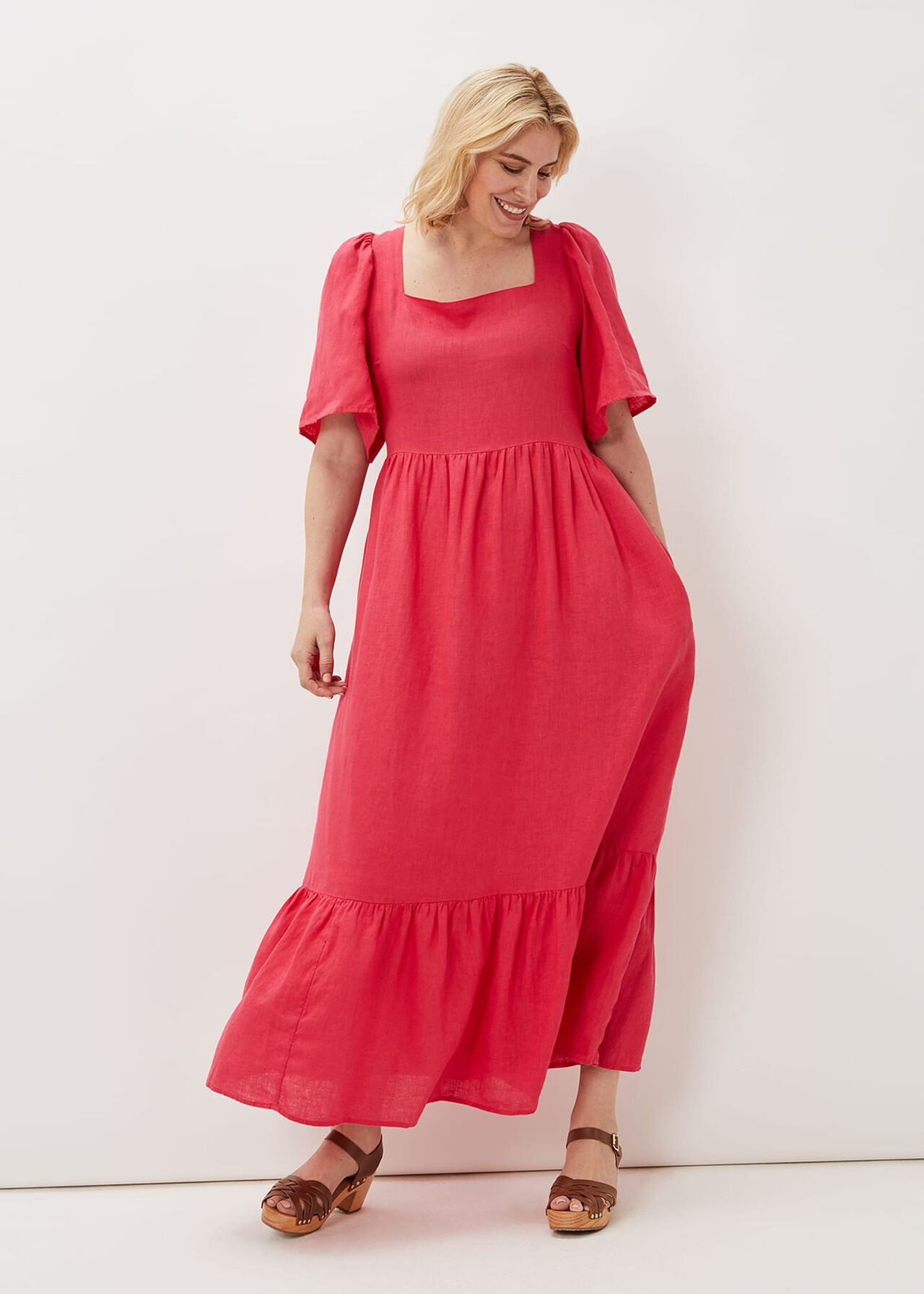 Emaline Linen Maxi Dress | Phase Eight (UK)