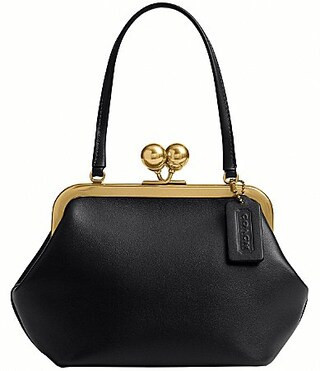COACH Mini Kisslock Frame Bag 16 - Black | Dillard's