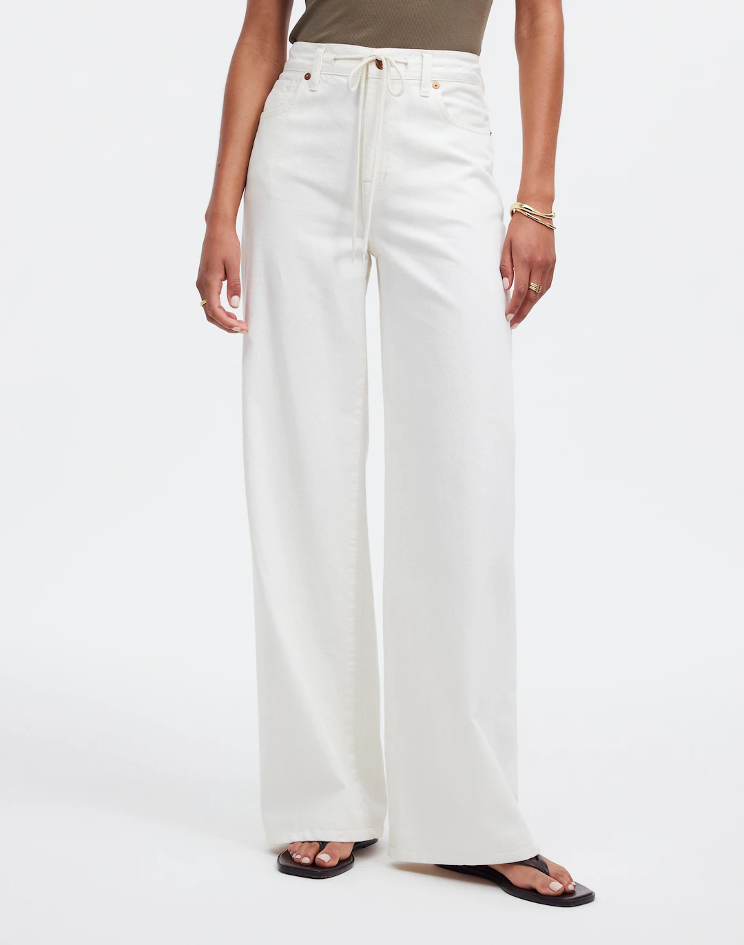 Superwide-Leg Jeans in Vintage Canvas: Drawstring Edition | Madewell