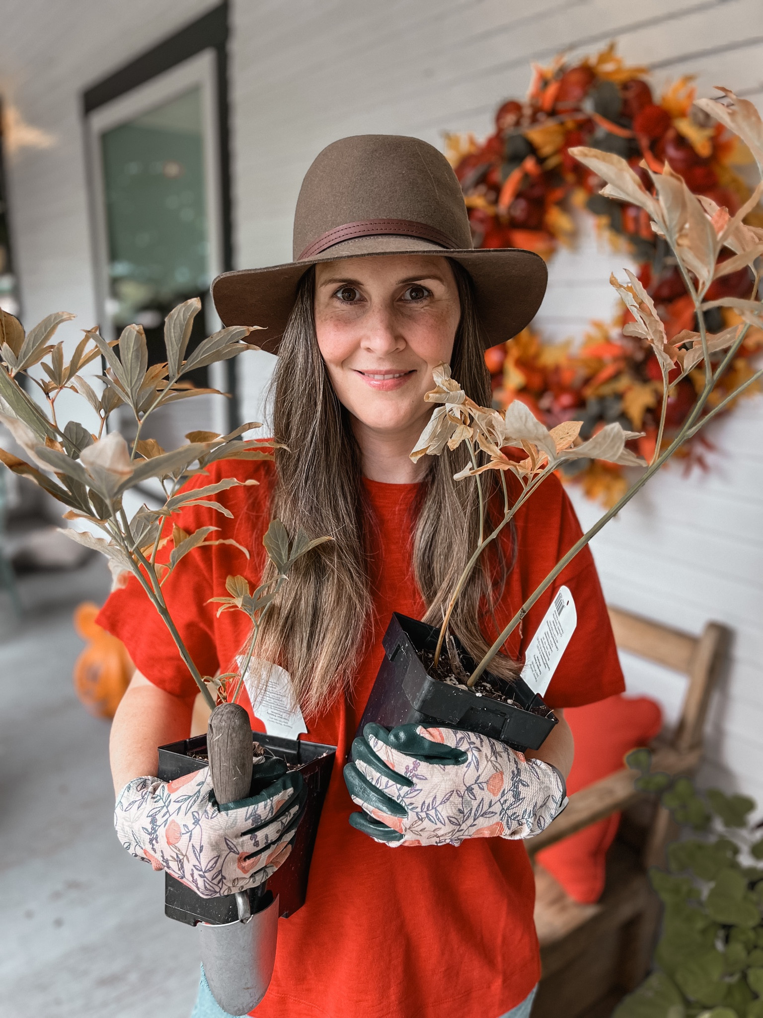 Fall planting 🪴 fall front porch #gardening #fall 

#LTKSeasonal