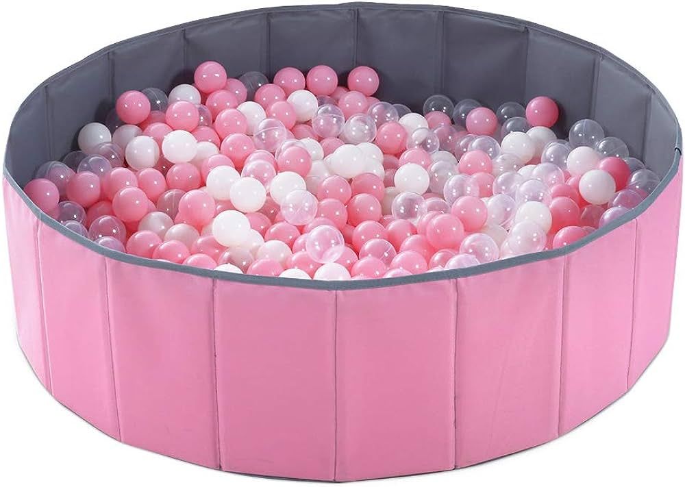 PlayMaty Kids Ball Pit - Folding Portable Baby Play Ball Pool (Balls Not Included) Double Layer O... | Amazon (US)